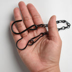 Chain For Hanging Plants,11 Inch Black Hanging Chain, Small Hanging Basket Chain Kits With Hooks For Bird Feeder Hanging Basket Extender Porch Wind Chime (Black, 11 Inch-6Pcs)