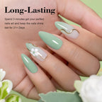 RARJSM Light Green Gel Nail Polish Pastel Green Gel Nail Polish 1PCS 15ML Spring Summer Color GelPolish Soak off U V LED Curing Required Nail Art French Manicure Salon DIY at Home