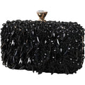 Romanticdesign Women Bling Evening Bag Fashion Embroidered Beaded Sequin Clutch Cocktail Wedding Party Purse
