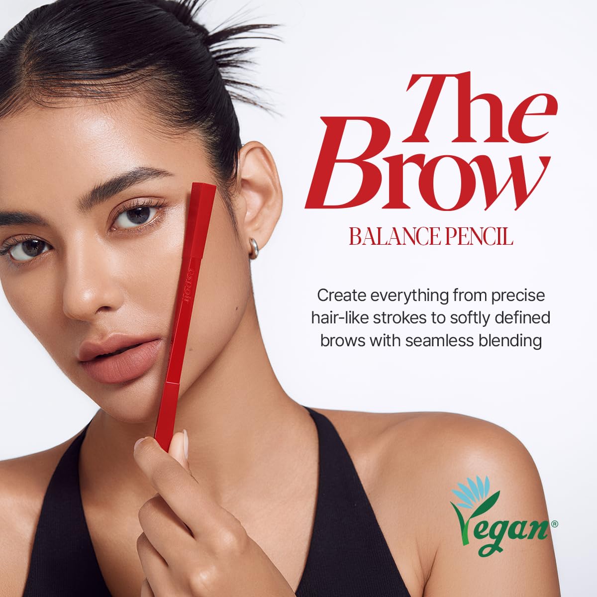 Espoir The Brow Balance Pencil #5 Light Brown | Eye Brow Pencil Quick And Easy To Draw Without Clumping With Slim Triangle Shape| A Detailed And Rich Eyebrow Texture | Korean Eyebrow Makeup