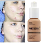 2 Pack Phoera Foundation, Flawless Soft Matte 24Hr Oil Control Full Coverage Foundation Makeup For Women.102 Nude-30Ml