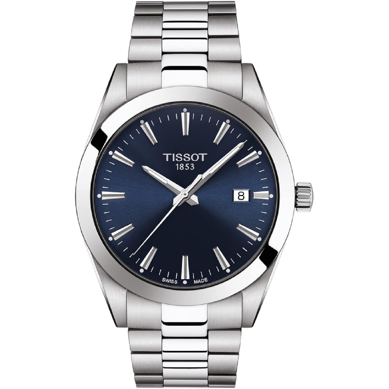 Tissot Mens Gentleman Stainless Steel Dress Watch
