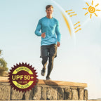 Willit Men'S Upf 50+ Sun Protection Hoodie Lightweight Long Sleeve Fishing Shirt Loose Fit Swim Rash Guard