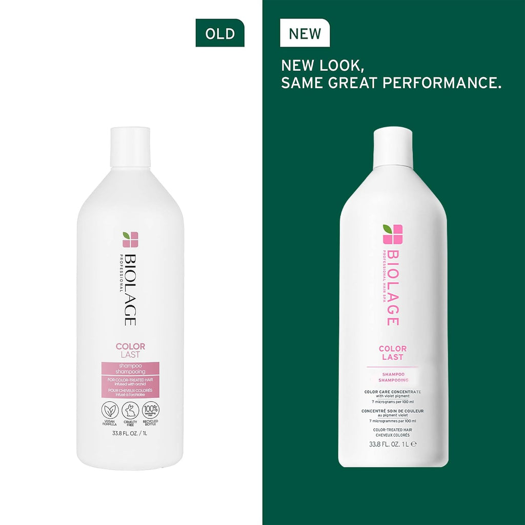 Biolage Color Last Shampoo & Conditioner Set - Helps Protect And Maintain Color-Treated Hair, Hydrates And Adds Shine, Paraben & Silicone-Free, Vegan