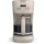BELLA 12 Cup Programmable Coffee Maker, Reusable Dishwasher Safe Accessories, Easy LCD display, Auto Shutoff, 900 watt, Oatmilk