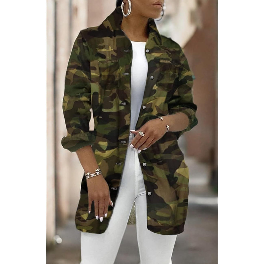 Senight Women'S Jean Jacket Long Sleeve Classic Distressed Fray Hem Tassels Denim Trucker Jackets