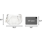 Volganik Rock Crossbody Bag For Women With Tassel Ladies Soft Pu Leather Purses And Handbag Pocketbooks
