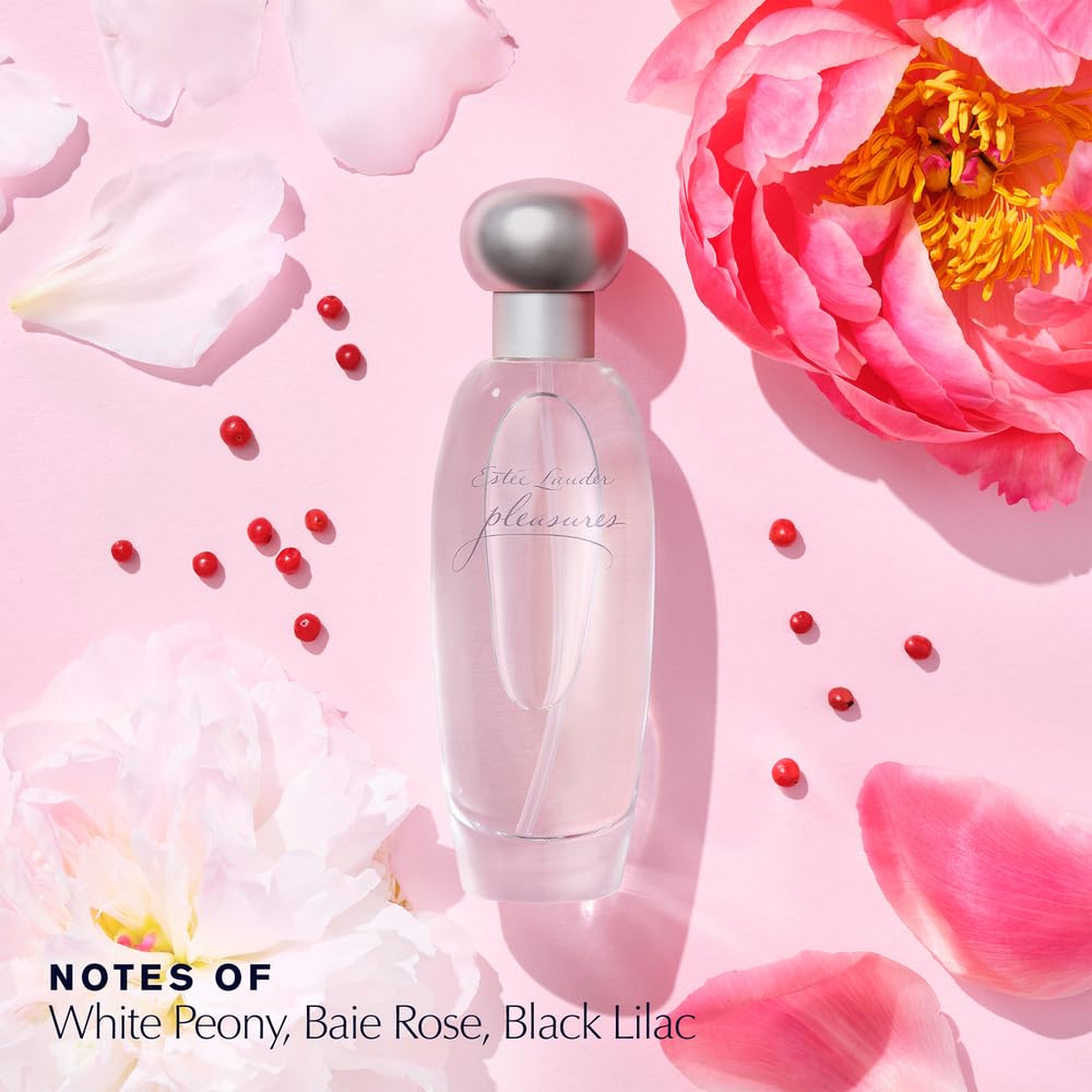 Estée Lauder Pleasures Eau de Parfum Spray with Notes of Lilies, White Peonies & Jasmine | Perfumes for Women