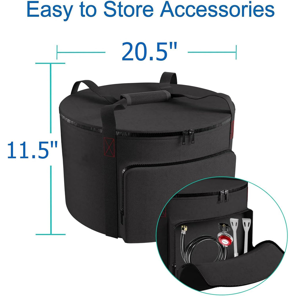 Carrying Bag For Outland Firebowl 823 Outdoor Portable Propane Fire Pit Carrying Bag For Firebowl 870 Water-Resistant 19 Inch Gas Fire Pit Carry Bag For Outland Fire Bowl 893