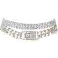 14K Gold Anklets for Women Waterproof Rhinestone Ankle Bracelet Layered Cuban Link Chain Diamond Anklet Beach Jewelry for Women