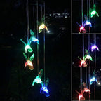 Hummingbird Solar Chimes,Unique Birthday Gifts For Women/Mom/Grandma,Best Idears Grardening
