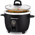 Elite Gourmet Erc2010B Electric Rice Cooker With Stainless Steel Inner Pot Makes Soups, Stews, Porridge'S, Grains And Cereals, 10 Cups Cooked (5 Cups Uncooked), Black