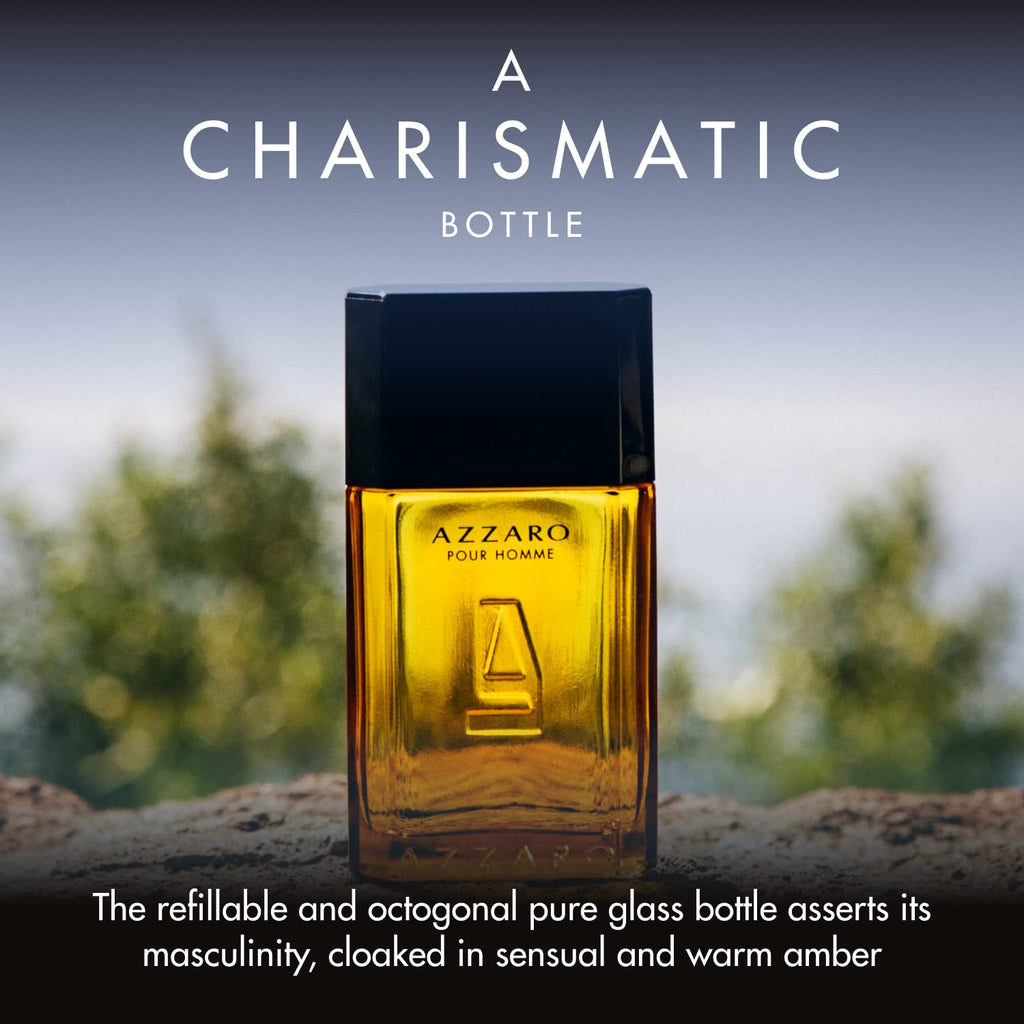 Azzaro Pour Homme Eau de Toilette - Sensual & Timeless Mens Cologne - Fougere, Aromatic & Woody Fragrance - Everyday Wear - Warm, Classic Scent - Luxury Perfumes for Men - Value Size, 6.7 Fl. Oz