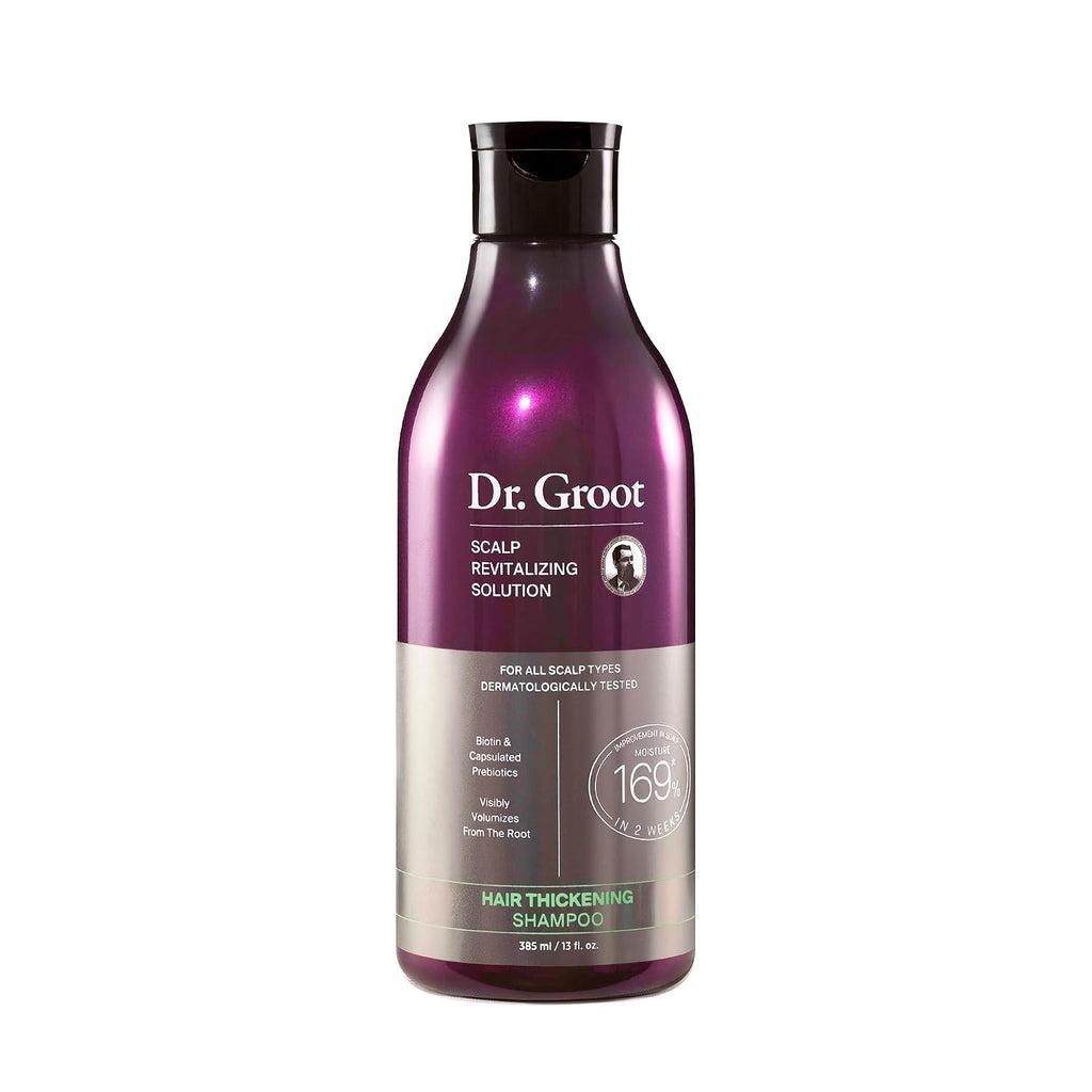 Dr. Groot Hair Thickening Shampoo, Korean Hair Care With Biotin, Rosemary Oil To Help Volumize Thinning, Damaged Hair, Hydrate Hair And Scalp, Biotin Shampoo, Scalp Revitalizing Solution