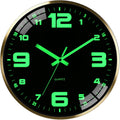 12Inch Wall Clock,Accuratetimekeeping,Easy Toread At Nighttick-Free | Metal Frame Aa Battery Powered Anti-Break Hd Glass Large Numbers Easy To Read Living Room Bedroom Kitchen Office Etc