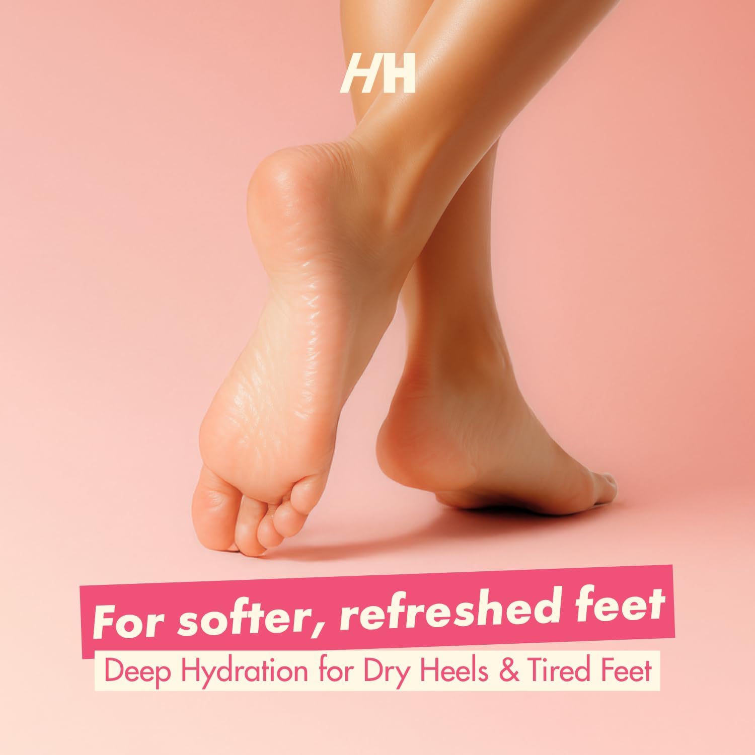 Handmade Heroes Foot Mask for Cracked Heel Treatment Gel Mask for Dry Cracked Feet Women with Jojoba & Vitamin E Intensive Overnight Heel Repair Moisturizing Overnight 2pc
