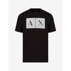 Armani Exchange Men'S Crew Neck Logo Tee T Shirt Grid Logo