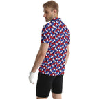 Golf Polos For Men Funny Moisture Wicking Golf Shirts Performance Quick-Dry Polo Shirts Short Sleeve