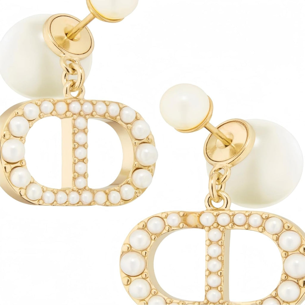 18K Gold Plated Copper Pearl Earrings Non Allergenic Birthday Gift Baroque Exquisite Jewelry Shining And lustrous Earrings For Women