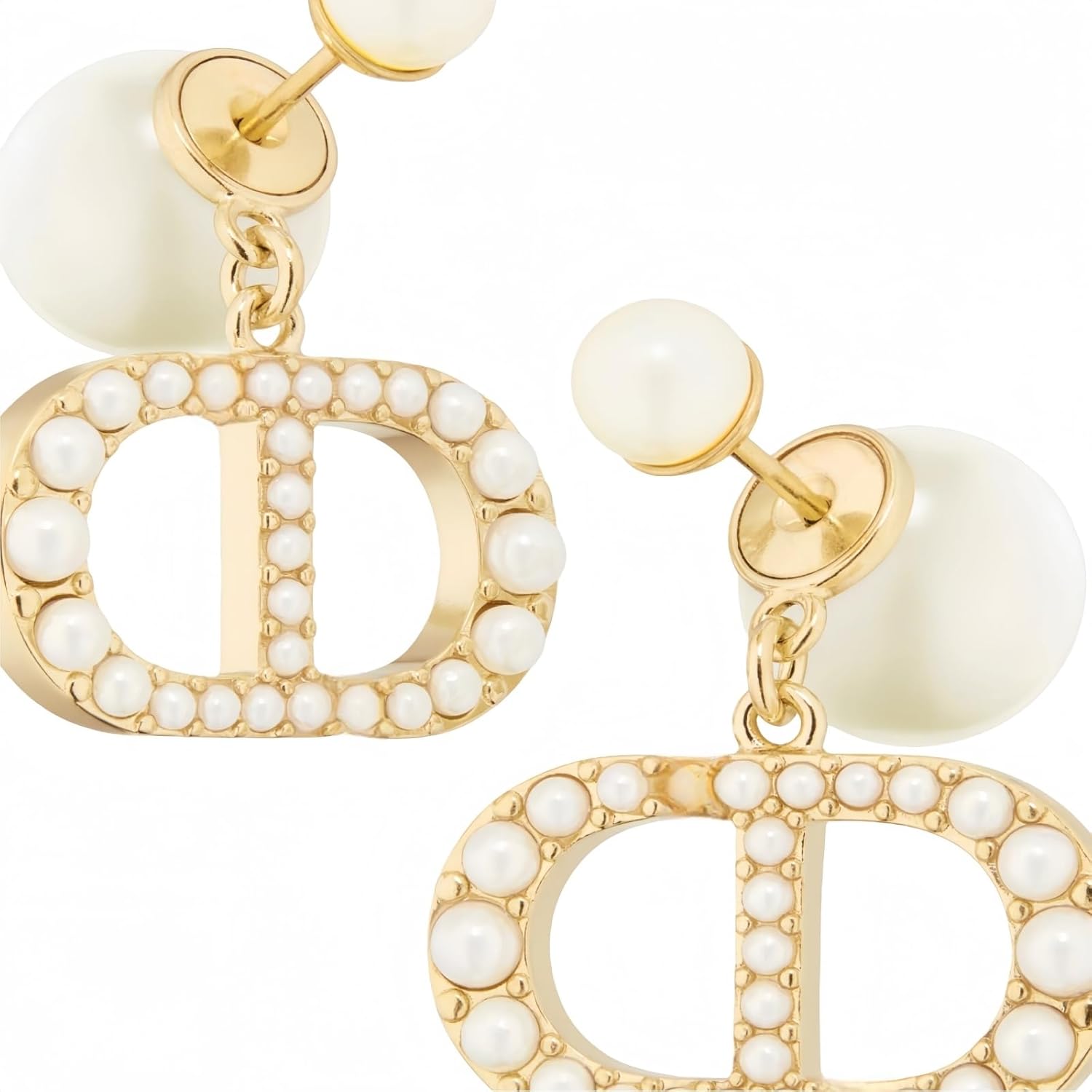 18K Gold Plated Copper Pearl Earrings Non Allergenic Birthday Gift Baroque Exquisite Jewelry Shining And lustrous Earrings For Women