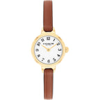 Coach Iris Women’S Quartz Watch - Leather Strap, Classic Round Dial With Numeral Markers - Classic, Versatile Timepiece - Gift For Her 22.5Mm