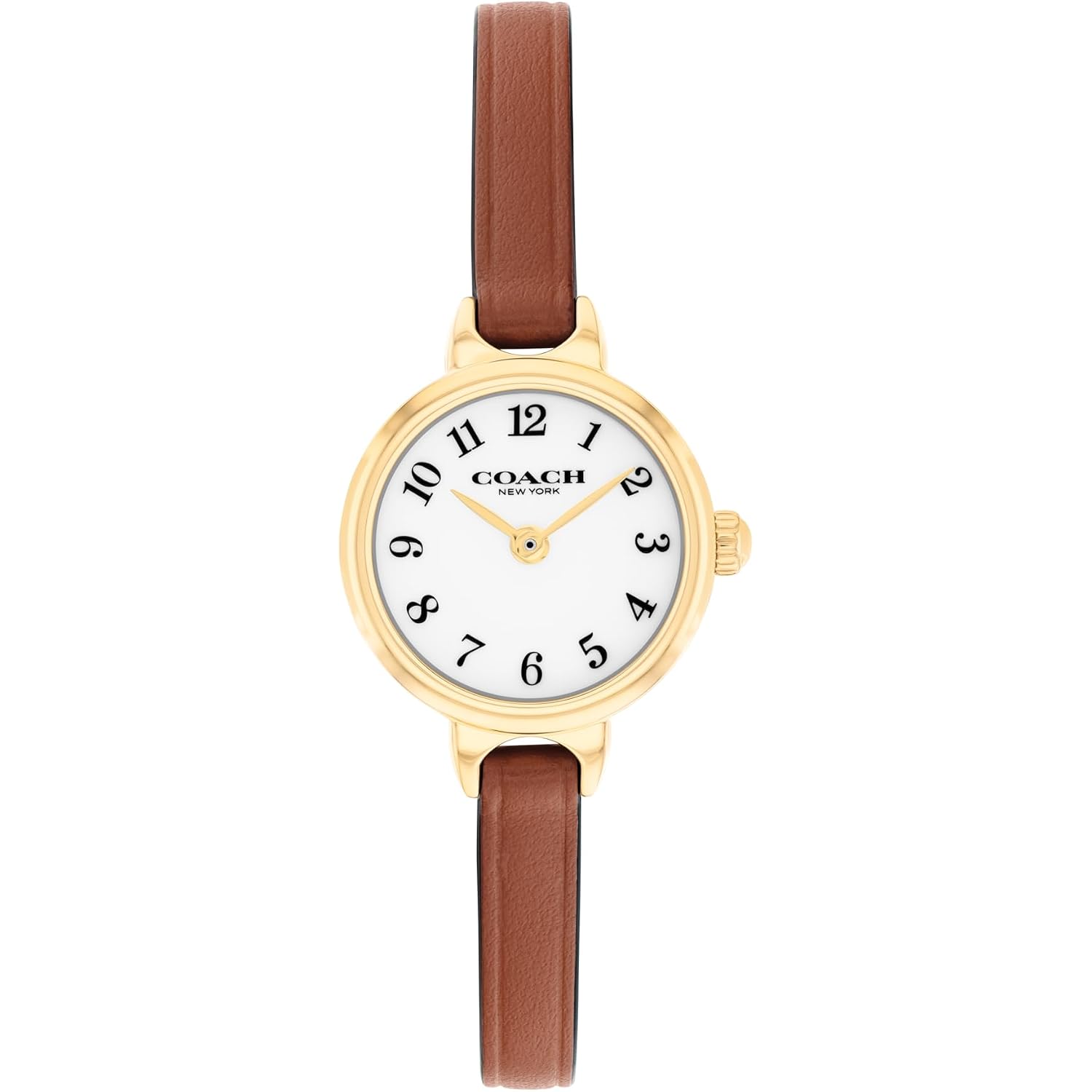 Coach Iris Women’S Quartz Watch - Leather Strap, Classic Round Dial With Numeral Markers - Classic, Versatile Timepiece - Gift For Her 22.5Mm