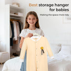 Kids Velvet Hangers, 50 Pack, 11.8 In Non-Slip Baby & Toddler Clothes Hangers, Baby Felt Hangers With Notches & 360° Swivel Hooks For Space-Saving, Beige