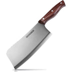 Professional Meat Cleaver Knife, 7 Inch Butcher Knife, Heavy Duty Bone Chopper, Ultra Sharp High Carbon Steel Blade, Ergonomic Non-Slip Handle for Bone Cutting, Vegetable Chopping, Restaurant, Kitchen