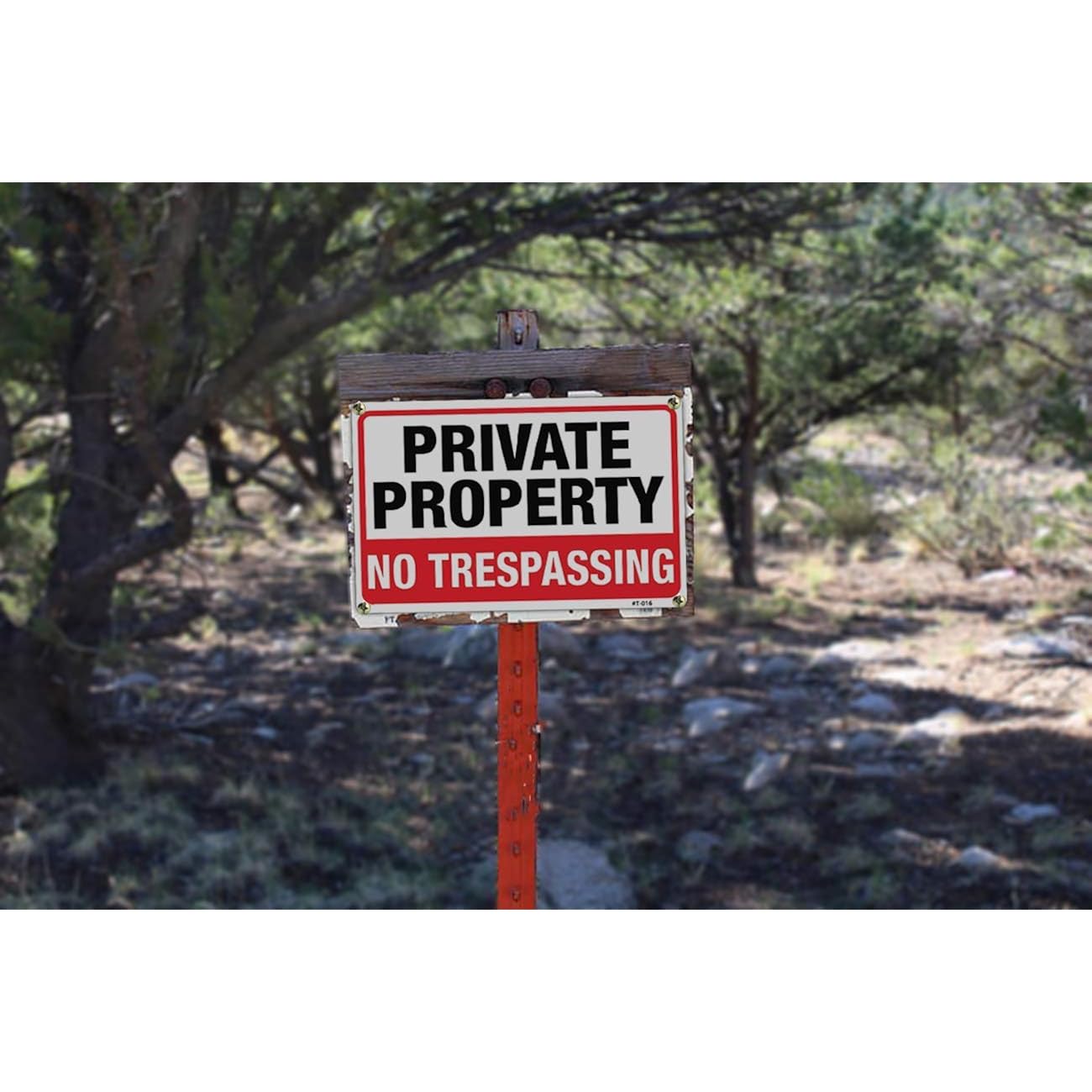 Large No Trespassing Signs Private Property, 10X14 Inch Aluminum, 4 Pack | Rust-Free Aluminum With Uv Print; Weatherproof For Yard, Fence, Gate, Farm, Driveway, And Home Entrance