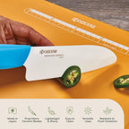 Kyocera Revolution 2-Pc Ceramic Knife Set: 5.5” Santoku & 4.5” Utility | Kyocera Revolution Ceramic Knife Duo: 5.5” Santoku & 4.5” Utility Blades For Precise Slicing, Trimming, And Daily Meal Prep
