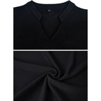 Mokayee Womens Summer Short Puff Sleeve Casual Semi-Formal Fit And Flare Church Wedding Guest Work Dresses With Pockets