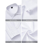 Button Down Shirts for Women Long Sleeve Dress Shirts Wrinkle Free Collared Work Office Solid Blouses Corset Tops