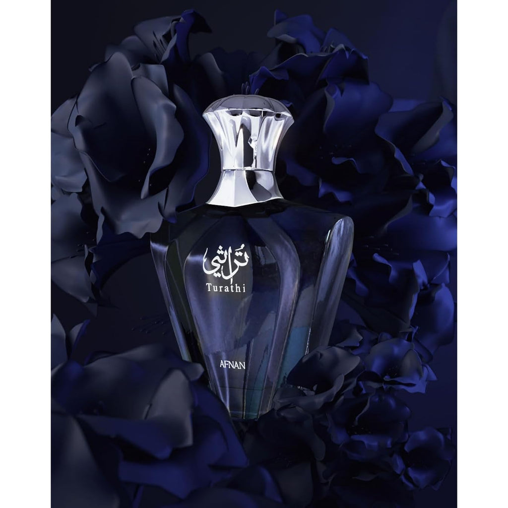 Afnan Turathi Blue Eau de Parfum Spray for Men, 3.0 Fl. Oz