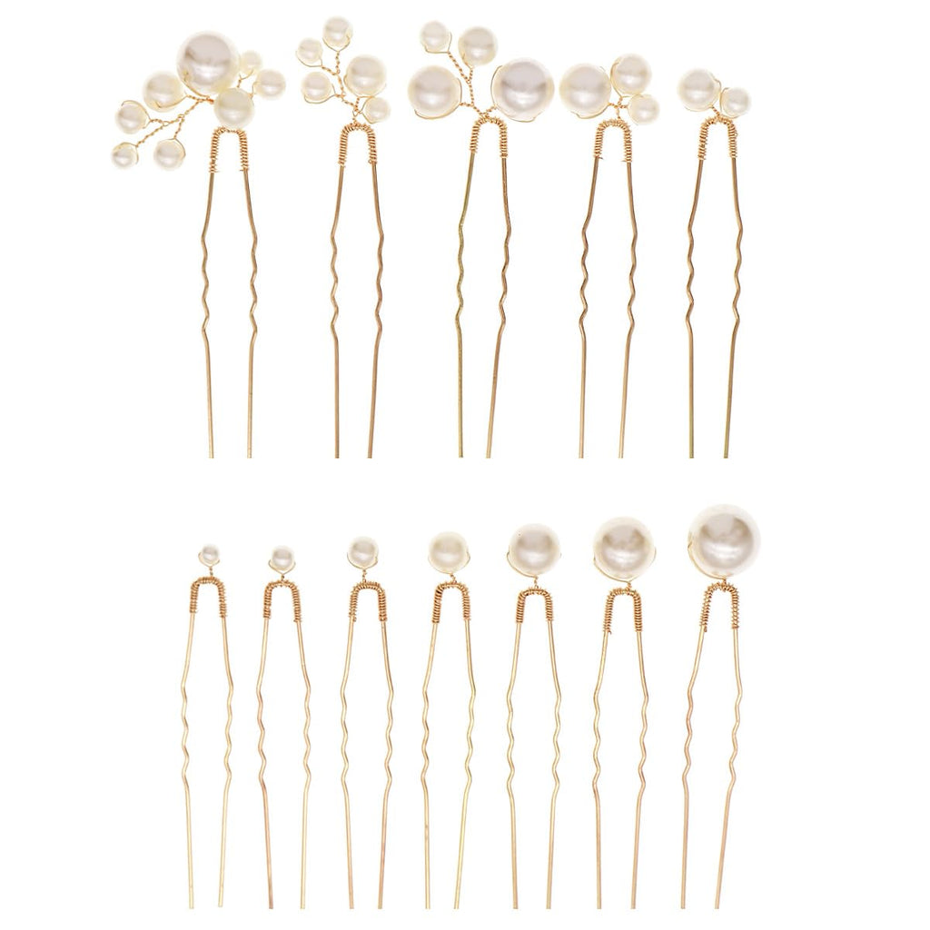Handmade Pearl Bridal Hair Pins Wedding Hair Accessories For Women Brides Bridesmaid