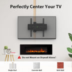 USX MOUNT Swivel TV Wall Mount for 26-60 Inch TVs up to 80 lbs, Single Articulating Arm, Full Motion TV Wall Mount Bracket with Swivel and Tilt, Max VESA 400x400mm