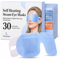 30 Pack Self-Heating Steam Eye Masks For Dry Eyes: Moist Heat Warm Compress For Stye Fast Relief & Digital Eye Strain, Disposable Heated Eye Mask, No Microwave Needed, Unscented Travel Ready