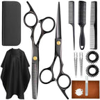 Hair Cutting Scissors Shears Kits, Professional Haircut Scissors Set with Thinning Shears, Stainless Steel Barber Scissors for Men, Women, Kids, Salon & Home Use