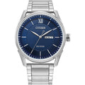 Citizen Men'S Classic Eco-Drive Watch With 3-Hand Day And Date