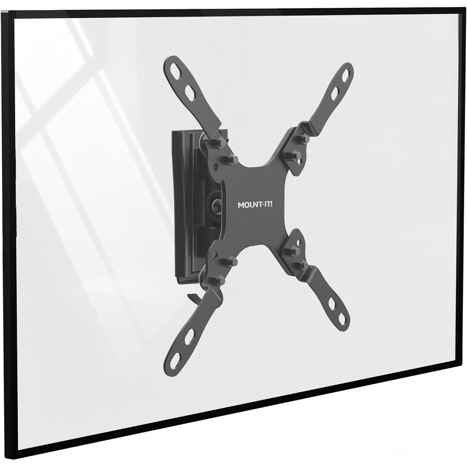 Mount-It! Rv Tv Wall Mount - Dual Wall Plates - Move Tv Between Indoor And Outdoor - Quick-Release Full Motion - Marine-Grade Rustproof Aluminum - 19–43" Tvs - Vesa 75X75–200X200-33 Lbs - ±30° Tilt