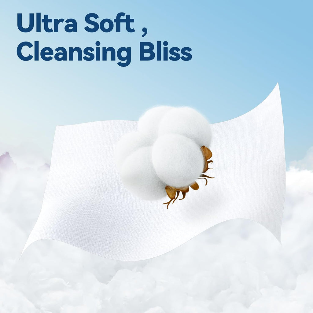 Winner Soft Face Towels, 100% Usda Biobased Facial Towels, Unscented Cotton Tissues For Sensitive Skin, Oeko-Tex Certified Face Towelettes Disposable, Makeup Remover Dry Wipes, 600 Count, Pack Of 6