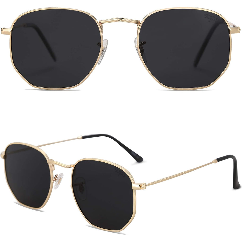 Sojos Square Polarized Sunglasses For Women Men Small Hexagonal Polygon Shades Sj1072