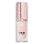 Revolution, Pout Bomb Plumping Lip Gloss, Buildable, High Shine for Hydrating, Plumping Finish, Buildable Color, Vegan & Cruelty-Free, Sheer Milky Nude, 0.15 fl oz