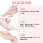 2pcs 60% Urea Hydrating and Anti-Cracking Foot Cream, 2025 Upgraded Moisturising and Relieves Cracking and Dryness Foot Cream for Dry Cracked Feet And Hands（aloe + peach）