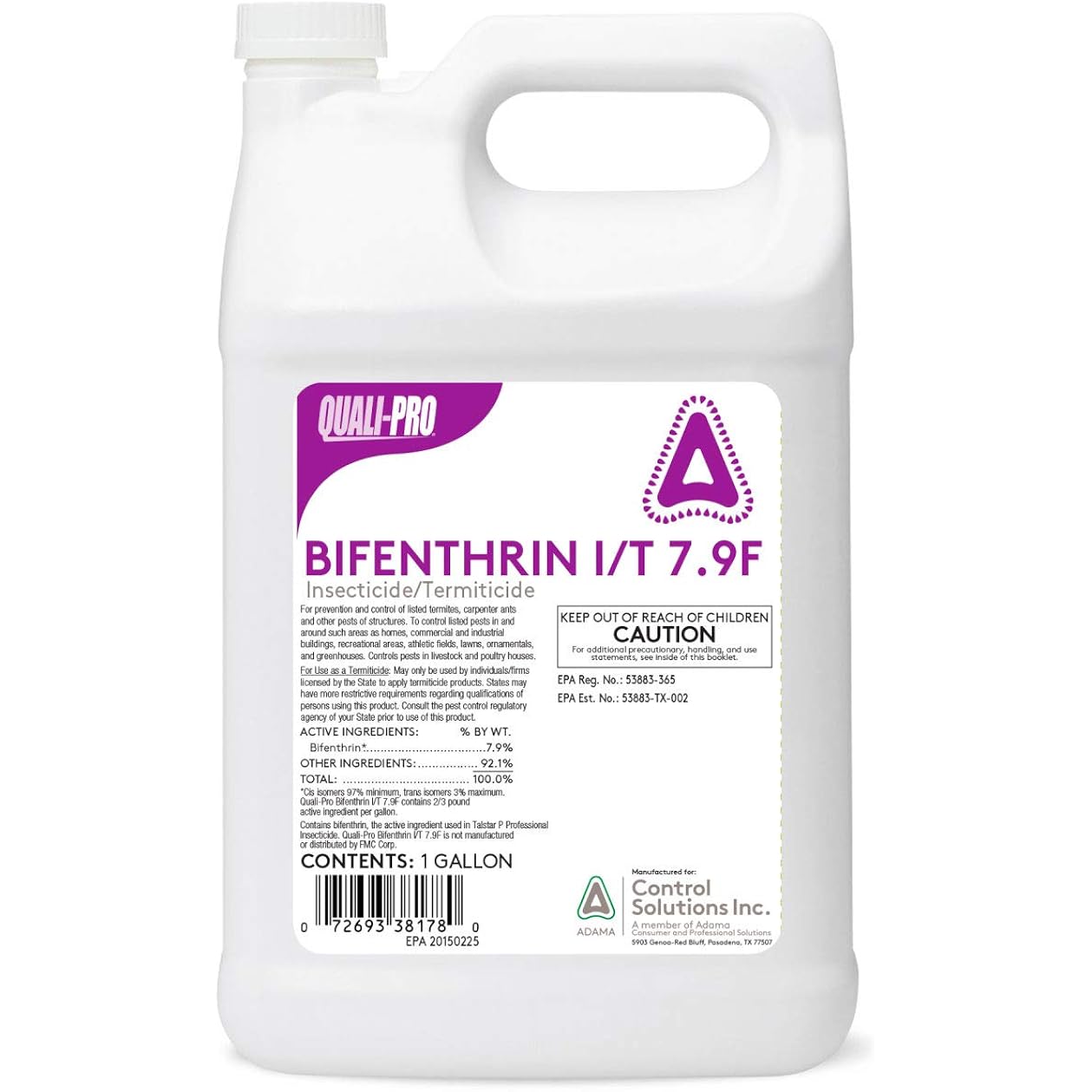 Bifenthrin I/T 7.9 F For Insects, (1 Gallon) | Long-Lasting Residual Control