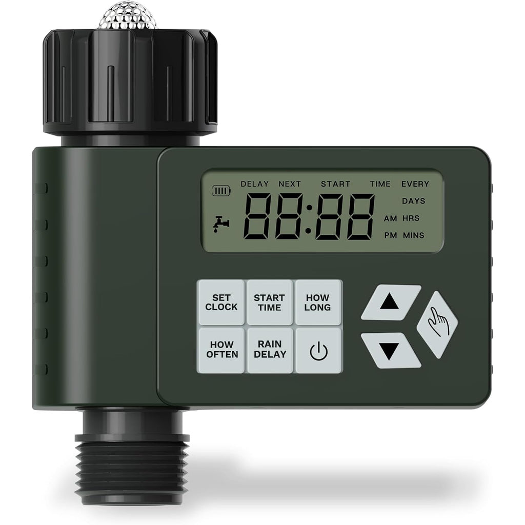Hose Faucet Water Timer For Outdoor Garden, Ortis Programmable Sprinkler Timer With Rain Delay/Manual/Automatic Mode, Ip67 Leak-Proof Design For Lawn Yard, 1 Outlet