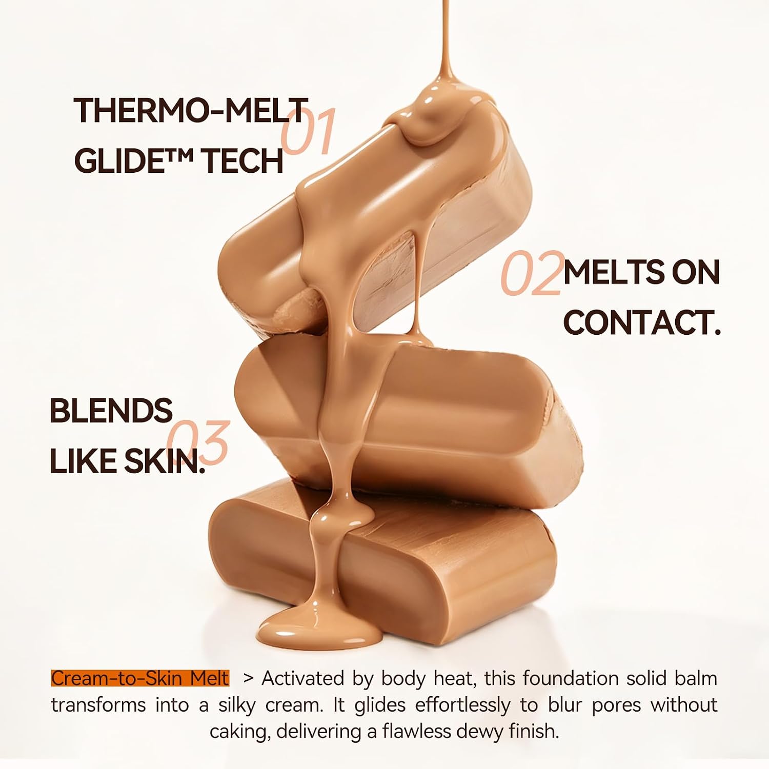 Korean Foundation Stick Foundation For Mature Skin Tint, Buildable Light To Medium Coverage Foundation Makeup Concealer, Dual-Ended With Brush For All Skin - Natural Finish (Natural)