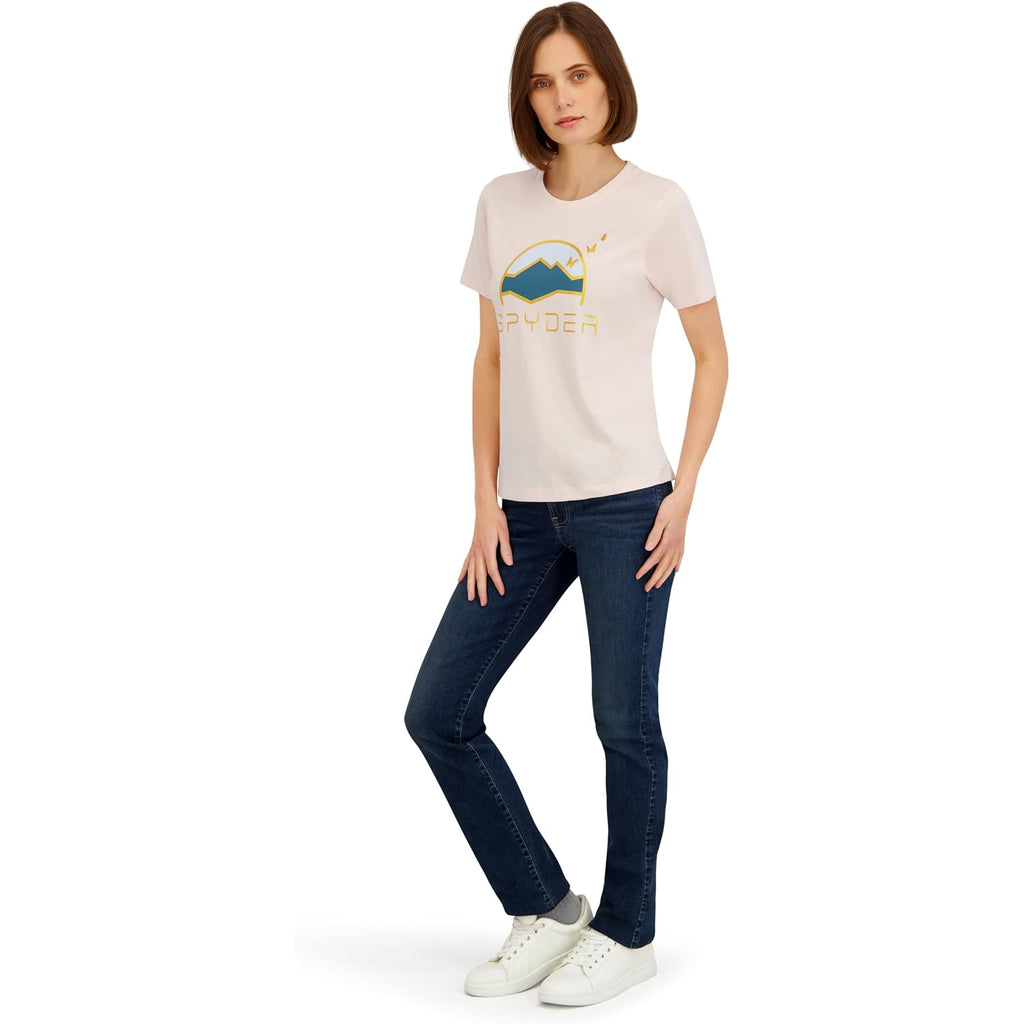 Spyder Women'S Simple Sunset Graphic Short Sleeve Tee T-Shirt