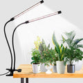 Led Grow Light,6000K Full Spectrum Clip Plant Growing Lamp With White Red Leds For Indoor Plants,5-Level Dimmable,Auto On Off Timing 4 8 12Hrs