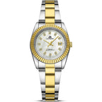 LN LNQIN Womens Watch Analog Quartz Watches for Women Waterproof Ladies Watches Easy Read Women's Wrist Watch with Stainless Steel Band
