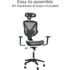 Staples Dexley Ergonomic Task Chair, Mesh, Ergonomic, Lumbar Support, Adjustable Height, Black
